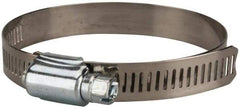 Value Collection - SAE Size 48, 2-1/2 to 3-1/2" Diam, Stainless Steel/Carbon Steel Worm Drive Clamp - 1/2" Wide, Material Grade 201 - All Tool & Supply