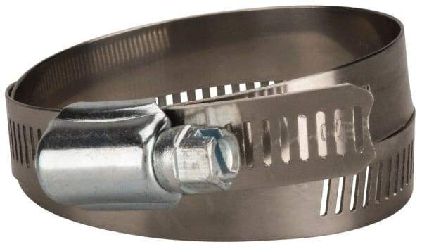 Value Collection - SAE Size 72, 3 to 5" Diam, Stainless Steel/Carbon Steel Worm Drive Clamp - 1/2" Wide, Material Grade 201 - All Tool & Supply