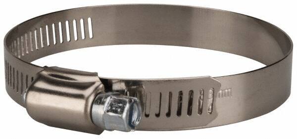 Value Collection - SAE Size 44, 2-1/4 to 3-1/4" Diam, Stainless Steel/Carbon Steel Worm Drive Clamp - 1/2" Wide, Material Grade 201 - All Tool & Supply