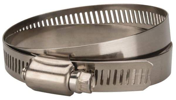 Value Collection - SAE Size 88, 4 to 6" Diam, Stainless Steel/Carbon Steel Worm Drive Clamp - 1/2" Wide, Material Grade 201 - All Tool & Supply