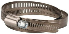 Value Collection - SAE Size 164, 2 to 10-3/4" Diam, Stainless Steel/Carbon Steel Worm Drive Clamp - 1/2" Wide, Material Grade 201 - All Tool & Supply