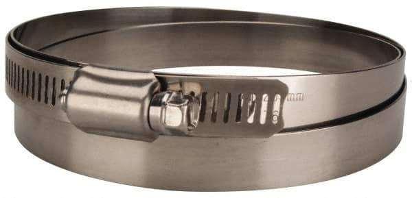 Value Collection - SAE Size 176, 9-1/2 to 11-1/2" Diam, Stainless Steel Worm Drive Clamp - 1/2" Wide, Material Grade 201 - All Tool & Supply