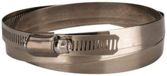 Value Collection - SAE Size 270, 15-3/8 to 17-3/8" Diam, Stainless Steel Worm Drive Clamp - 1/2" Wide, Material Grade 201 - All Tool & Supply