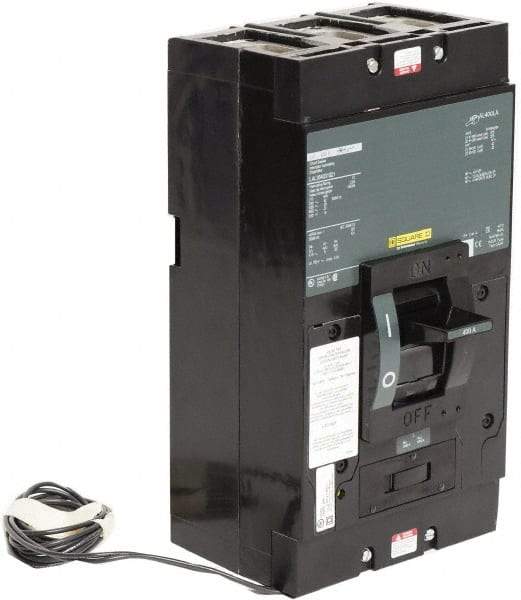 Square D - 400 Amp, 600 V, 3 Pole, Panel Mount Molded Case Circuit Breaker - Thermal Magnetic Trip, Multiple Breaking Capacity Ratings - All Tool & Supply