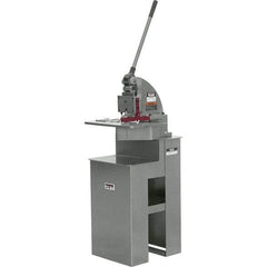 Jet - 6 x 6" Notching Dimension, Metal Notcher - 3/4" Stroke, 16 Gauge Max Mild Steel Capacity, 18 Ton Load Capacity, 22" Table Width x 23.2" Table Depth - All Tool & Supply