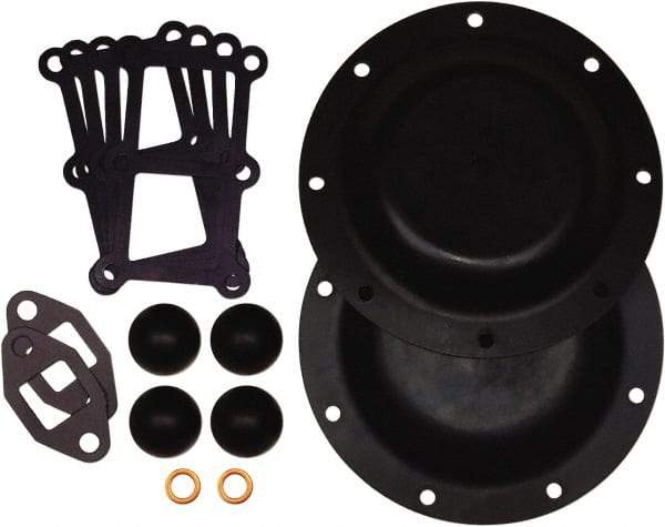 SandPIPER - 2" Pump, Buna-N Fluid Section Repair Kit - For Use with Diaphragm Pumps - All Tool & Supply