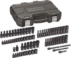 GearWrench - 71 Piece 1/4" Drive Universal Standard Impact Socket Set - 6 Points, 3/16 to 9/16", 4 to 15mm, Inch/Metric Measurement Standard - All Tool & Supply