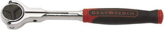 GearWrench - 1/4" Drive Slim Line Head Ratchet - Full Polish Chrome Finish, 6" OAL, 72 Gear Teeth, Roto Head - All Tool & Supply