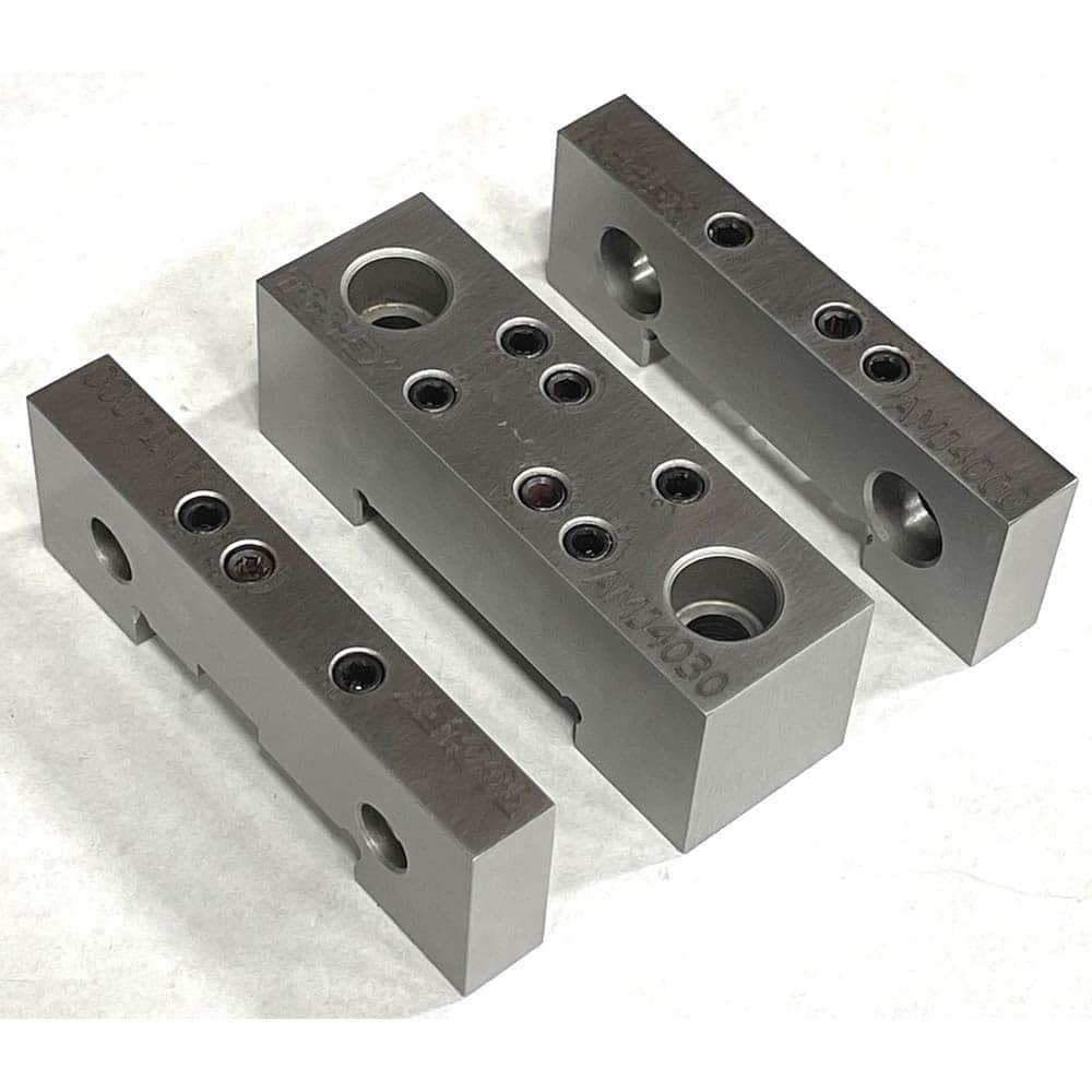 TE-CO - Vise Jaw Sets; Jaw Width (mm): 203.2 ; Jaw Width (Inch): 8 ; Jaw Width (Decimal Inch): 8 ; Set Type: Component Kit ; Material: Steel ; Vise Compatibility: 8" Vises - Exact Industrial Supply