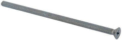 Value Collection - #10-24 UNC, 4-1/2" OAL Phillips Drive Machine Screw - Flat Head, Grade J82 Steel, Zinc-Plated Finish, Without Washer - All Tool & Supply