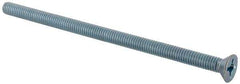 Value Collection - 5/16-18 UNC, 6" OAL Phillips Drive Machine Screw - Flat Head, Grade J82 Steel, Zinc-Plated Finish, Without Washer - All Tool & Supply