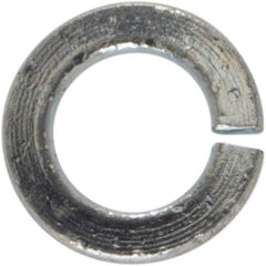 Value Collection - M2, 2.1mm ID, 4.4mm OD, 0.5mm Thick Split Lock Washer - Grade 8 Spring Steel, Zinc-Plated Finish, 2.1mm Min ID, 2.4mm Max ID - All Tool & Supply