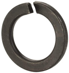 Value Collection - M27, 27.5mm ID, 43mm OD, 5mm Thick Split Lock Washer - Grade 8 Spring Steel, Zinc-Plated Finish, 27.5mm Min ID, 28.5mm Max ID - All Tool & Supply