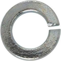 Value Collection - M3.5, 3.6mm ID, 6.7mm OD, 0.8mm Thick Split Lock Washer - Grade 8 Spring Steel, Zinc-Plated Finish, 3.6mm Min ID, 3.9mm Max ID - All Tool & Supply