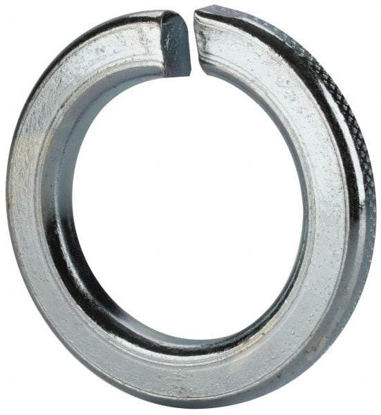 Value Collection - M30, 30.5mm ID, 48.2mm OD, 6mm Thick Split Lock Washer - Grade 8 Spring Steel, Zinc-Plated Finish, 30.5mm Min ID, 31.7mm Max ID - All Tool & Supply