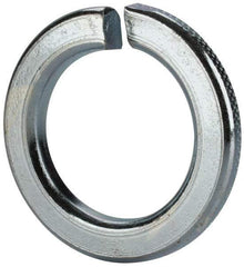 Value Collection - M30, 30.5mm ID, 48.2mm OD, 6mm Thick Split Lock Washer - Grade 8 Spring Steel, Zinc-Plated Finish, 30.5mm Min ID, 31.7mm Max ID - All Tool & Supply