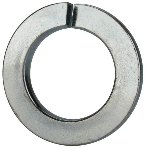 Value Collection - M33, 33.5mm ID, 55.2mm OD, 6mm Thick Split Lock Washer - Grade 8 Spring Steel, Zinc-Plated Finish, 33.5mm Min ID, 34.7mm Max ID, 55.2mm Min OD, 53.2mm Max OD - All Tool & Supply