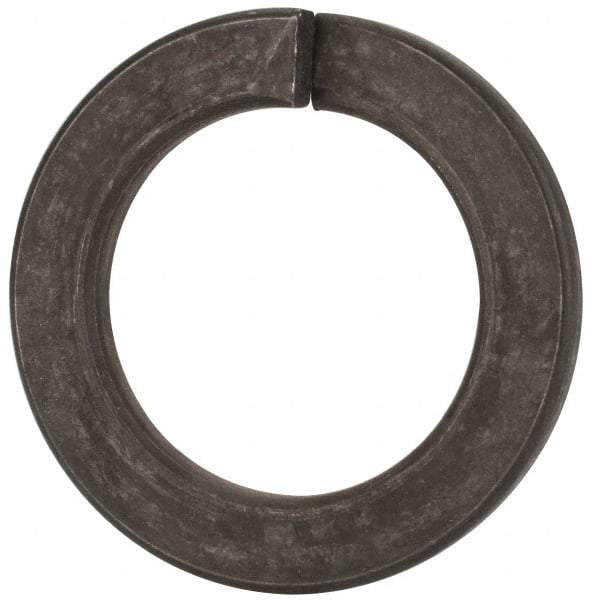 Value Collection - M42, 42.5mm ID, 68.2mm OD, 7mm Thick Split Lock Washer - Grade 8 Spring Steel, Zinc-Plated Finish, 42.5mm Min ID, 43.7mm Max ID - All Tool & Supply