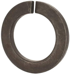 Value Collection - M45, 45.5mm ID, 71.2mm OD, 7mm Thick Split Lock Washer - Grade 8 Spring Steel, Zinc-Plated Finish, 45.5mm Min ID, 46.7mm Max ID - All Tool & Supply