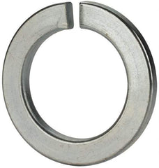 Value Collection - M48, 49mm ID, 75mm OD, 7mm Thick Split Lock Washer - Grade 8 Spring Steel, Zinc-Plated Finish, 49mm Min ID, 50.5mm Max ID - All Tool & Supply