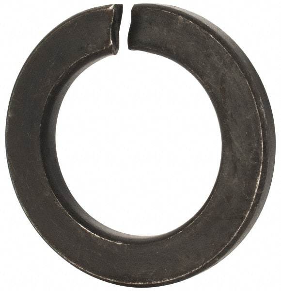 Value Collection - M36, 36.5mm ID, 58.2mm OD, 6mm Thick Split Lock Washer - Grade 8 Spring Steel, Uncoated, 36.5mm Min ID, 37.7mm Max ID - All Tool & Supply