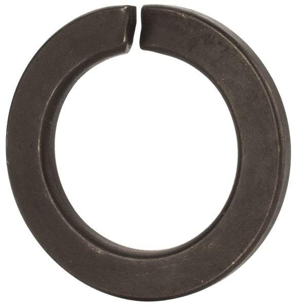 Value Collection - M39, 39.5mm ID, 61.2mm OD, 6mm Thick Split Lock Washer - Grade 8 Spring Steel, Uncoated, 39.5mm Min ID, 40.7mm Max ID - All Tool & Supply