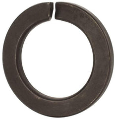 Value Collection - M39, 39.5mm ID, 61.2mm OD, 6mm Thick Split Lock Washer - Grade 8 Spring Steel, Uncoated, 39.5mm Min ID, 40.7mm Max ID - All Tool & Supply