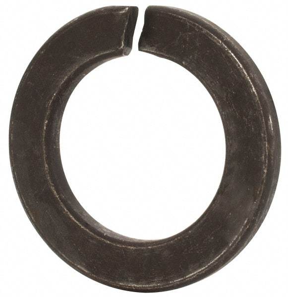 Value Collection - M42, 42.5mm ID, 68.2mm OD, 7mm Thick Split Lock Washer - Grade 8 Spring Steel, Uncoated, 42.5mm Min ID, 43.7mm Max ID - All Tool & Supply