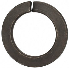 Value Collection - M45, 45.5mm ID, 71.2mm OD, 7mm Thick Split Lock Washer - Grade 8 Spring Steel, Uncoated, 45.5mm Min ID, 46.7mm Max ID - All Tool & Supply