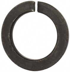 Value Collection - M48, 49mm ID, 75mm OD, 7mm Thick Split Lock Washer - Grade 8 Spring Steel, Uncoated, 49mm Min ID, 50.5mm Max ID - All Tool & Supply