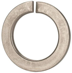 Value Collection - M39, 39.5mm ID, 61.2mm OD, 6mm Thick Split Lock Washer - 18-8 Austenitic Grade A2 Stainless Steel, Uncoated, 39.5mm Min ID, 40.7mm Max ID - All Tool & Supply