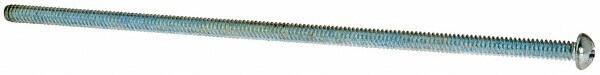 Value Collection - #10-24 UNC, 6" Length Under Head Phillips Drive Machine Screw - Round Head, Grade J82 Steel, Zinc-Plated Finish, Without Washer - All Tool & Supply