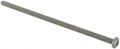 Value Collection - #10-24 UNC, 5" Length Under Head Phillips Drive Machine Screw - Pan Head, Grade J82 Steel, Zinc-Plated Finish, Without Washer - All Tool & Supply