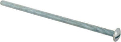 Value Collection - 1/4-20 UNC, 6" Length Under Head Slotted Drive Machine Screw - Truss Head, Grade J82 Steel, Zinc-Plated Finish, Without Washer - All Tool & Supply