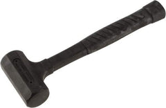 Paramount - 27 oz Head 1-3/4" Face Diam Rubber Dead Blow Hammer - 12-3/4" OAL, Rubber-Covered Steel Handle - All Tool & Supply