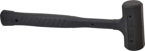 Paramount - 14 oz Head 1-1/8" Face Diam Rubber Dead Blow Hammer - 10-1/4" OAL, Rubber-Covered Steel Handle - All Tool & Supply