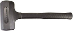 Paramount - 52 oz Head 2-1/8" Face Diam Rubber Dead Blow Hammer - 14-5/8" OAL, Rubber-Covered Steel Handle - All Tool & Supply