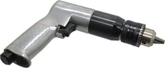 Ingersoll-Rand - 1/2" Reversible Keyed Chuck - Pistol Grip Handle, 500 RPM, 4 CFM, 0.5 hp, 90 psi - All Tool & Supply