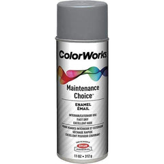 Krylon - Industrial Gray, Enamel Spray Paint - 15 to 18 Sq Ft per Can, 16 oz Container, Use on General Industrial Maintenance & Touch-up Work - All Tool & Supply