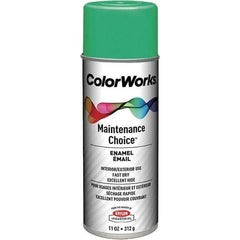 Krylon - Safety Green, Enamel Spray Paint - 15 to 18 Sq Ft per Can, 16 oz Container, Use on General Industrial Maintenance & Touch-up Work - All Tool & Supply