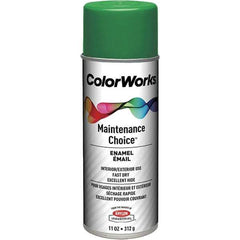 Krylon - Emerald Green, Enamel Spray Paint - 15 to 18 Sq Ft per Can, 16 oz Container, Use on General Industrial Maintenance & Touch-up Work - All Tool & Supply