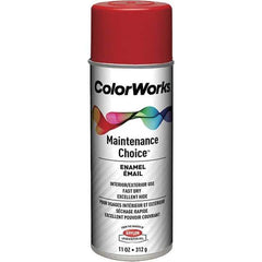 Krylon - Cherry Red, Enamel Spray Paint - 15 to 18 Sq Ft per Can, 16 oz Container - All Tool & Supply