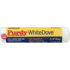 Purdy - 1/4" Nap, 9" Wide Paint General Purpose Roller Cover - Smooth Texture, Dralon - All Tool & Supply