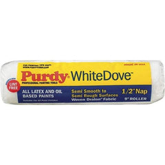 Purdy - 1/2" Nap, 9" Wide Paint General Purpose Roller Cover - Semi-Rough Texture, Dralon - All Tool & Supply