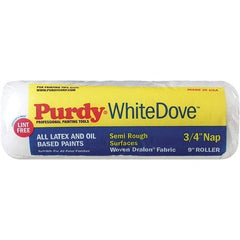 Purdy - 3/4" Nap, 9" Wide Paint General Purpose Roller Cover - Semi-Rough Texture, Dralon - All Tool & Supply