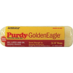 Purdy - 3/4" Nap, 9" Wide Paint General Purpose Roller Cover - Semi-Rough Texture, Synthetic Knit - All Tool & Supply