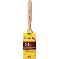 Purdy - 2-1/2" Flat Synthetic Sash Brush - 2-15/16" Bristle Length, 6" Wood Fluted Handle - All Tool & Supply