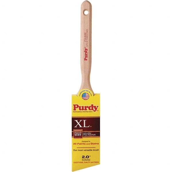 Purdy - 2" Angled Synthetic Sash Brush - 2-11/16" Bristle Length, 6" Wood Fluted Handle - All Tool & Supply