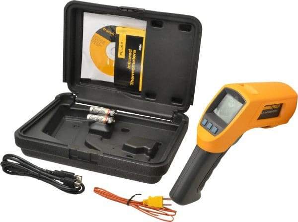 Fluke - -40 to 800°C (-40 to 1472°F) Infrared Thermometer - 50:1 Distance to Spot Ratio - All Tool & Supply