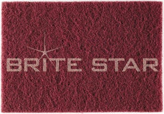 Brite Star - Very Fine Grade Aluminum Oxide Hand Pad - Green, 6" Wide x 9" Long, Nonwoven - All Tool & Supply